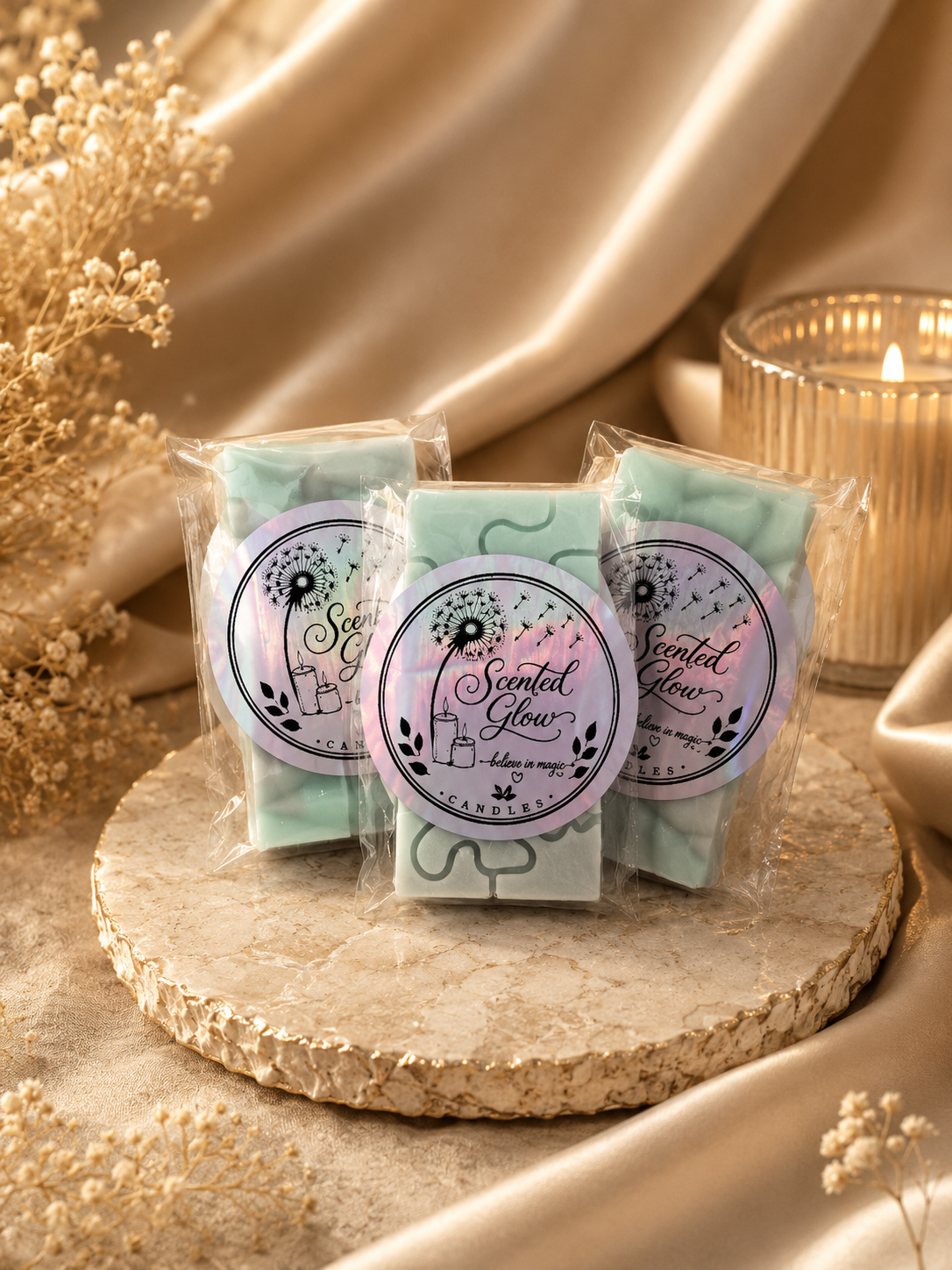 Believe in Magic Wax Melts - Hand-Poured Soy Wax for Cozy Atmosphere & Relaxing Evenings - Enchanting Scent with Dreamy Aroma