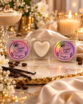 Scented Glow Candles Irish Cream Heart Clamshell Wax Melt - Rich Creamy Fragrance for Cozy Home Atmosphere - Hand Poured Luxury Scent