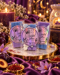 Cosmic Plum & Saffron Wax Melts Rich Dark Plum Warm Saffron Velvet Woods for a Deep Luxurious Home Fragrance