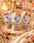 Scented Glow Rhubarb Gin Wax Melts - Large & Medium Sizes - Fruity Sweet Tangy Fragrance for Home Aroma - Cosy & Refreshing Scent